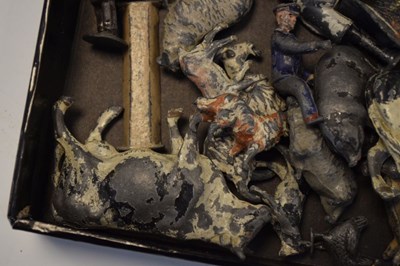 Lot 372 - Quantity of lead farm animals, figures, etc