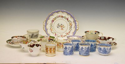 Lot 332 - Small quanity of 19th Century and later tea wares, coffee cans, etc.