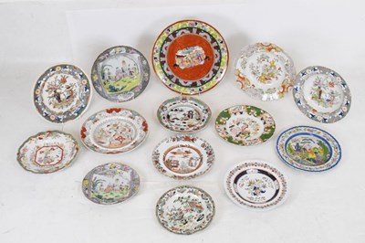 Lot 334 - Group of mainly early 19th Century Mason's ironstone dinnerwares