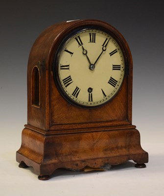 Lot 433 - Late 19th Century German walnut cased time piece