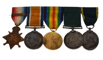 Lot 330 - First World War medal group