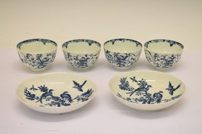 Lot 264 - Four 18th Century Worcester tea bowls