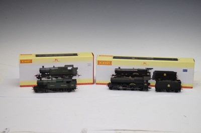 Lot 404 - Two boxed Hornby 00 gauge 'DCC Ready' railway trainset locomotives