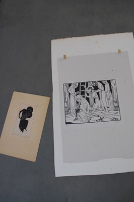 Lot 549 - Portfolio of early 20th Century unframed engravings by Eric Gill, Paul Nash and others