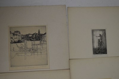 Lot 549 - Portfolio of early 20th Century unframed engravings by Eric Gill, Paul Nash and others
