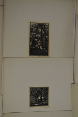 Lot 549 - Portfolio of early 20th Century unframed engravings by Eric Gill, Paul Nash and others