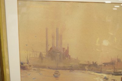 Lot 504 - William Lyons-Wilson (1892-1981) - Watercolour - Chelsea Reach