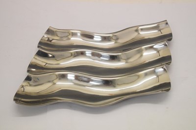 Lot 190 - Sergio Asti for ICM Boca pattern stainless steel tray