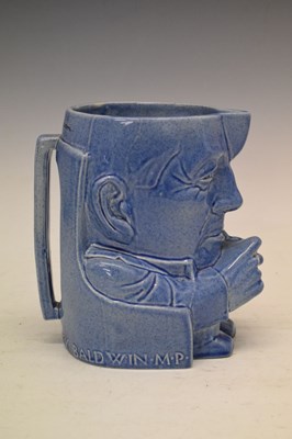 Lot 283 - Percy Metcalfe for Ashtead Potters - Limited edition Stanley Baldwin jug