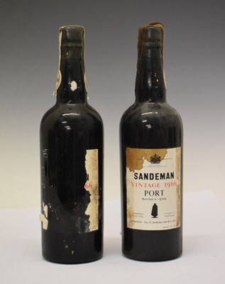 Lot 446 - Two bottles of Sandeman Vintage Port, 1966