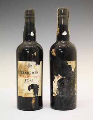 Lot 449 - Two bottles of Sandeman Vintage Port, 1966