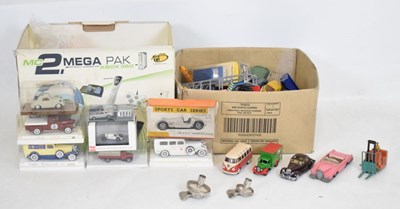 Lot 373 - Quantity of vintage playworn Dinky, Corgi diecast model vehicles