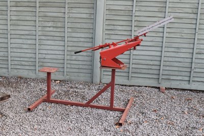 Lot 632 - Farey mechanical clay pigeon double launcher shooting trap