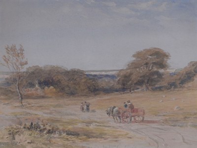 Lot 580 - Circle of David Cox (British, 1783-1859) - Watercolour - 'Returning to the Farm'