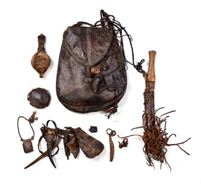 Lot 237 - West African Dogon (Kaador) Medicine Man / Witch Doctor's bag.