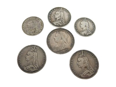 Lot 108 - Quantity of Victorian silver coinage