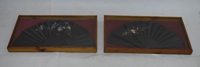 Lot 490 - Two cased black fans