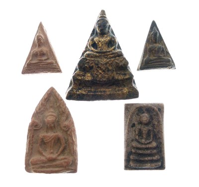 Lot 211 - Group of five South East Asian votive items