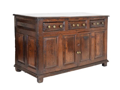 Lot 680 - Mid 18th Century oak cabinet