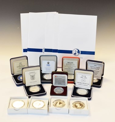 Lot 119 - Quantity of Channel Island and World silver commemorative coins