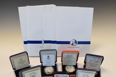 Lot 119 - Quantity of Channel Island and World silver commemorative coins