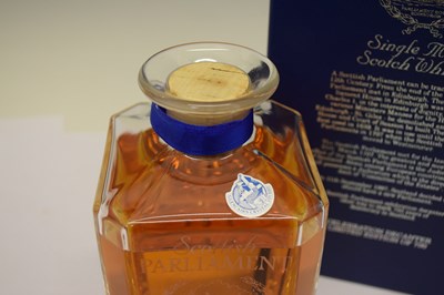 Lot 456 - Limited edition bottling of Scottish Parliament Single Malt Whisky
