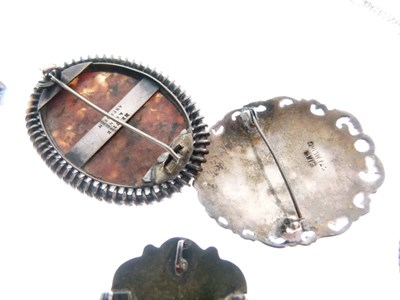 Lot 41 - Jorgen Jensen pewter brooch, Celtic and Viking-style jewellery, etc