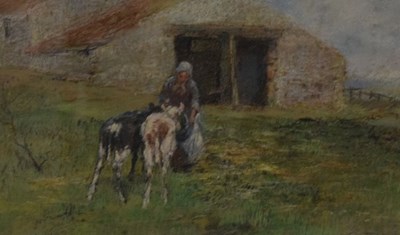 Lot 527 - Geo Taylor - Pastel - Farm scene