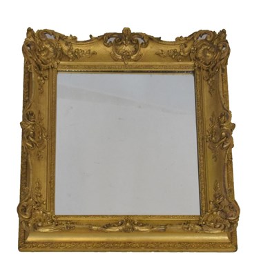 Lot 600 - Rectangular gilt mirror