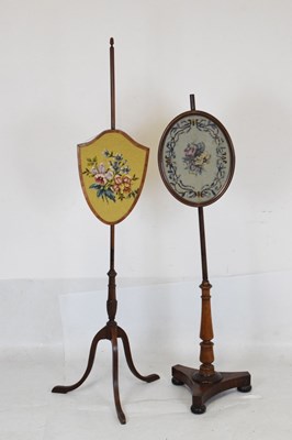 Lot 568 - Two fire pole screens