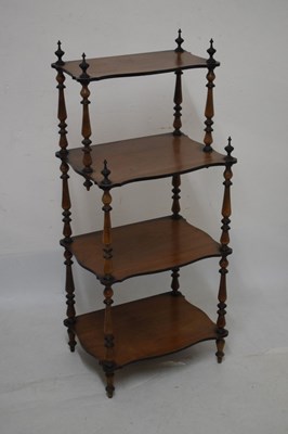 Lot 560 - Victorian mahohany four tier whatnot