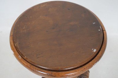 Lot 462 - Victorian walnut revolving stool