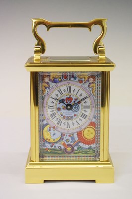 Lot 427 - Staffordshire Enamels carriage clock