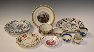 Lot 267 - Small collection of late 18th Century and later English tea and dinner wares