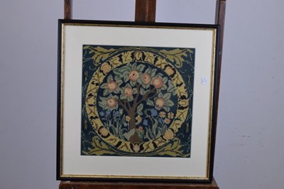 Lot 234 - Orange Tree needlework panel after William Morris