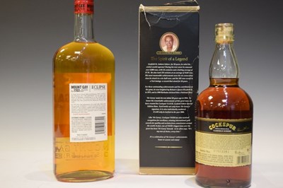 Lot 241 - Cockspur V.S.O.R Garfield Sobers Special Edition rum and 1 litre bottle of Mount Gay rum
