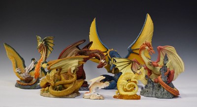 Lot 182 - Quantity of boxed 'Enchantica' dragons and other boxed models