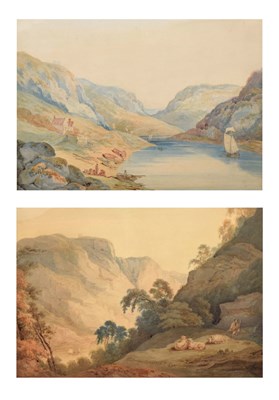 Lot 621 - George Holmes of Plymouth, (1771-1845) - Pair of watercolours - Avon Gorge