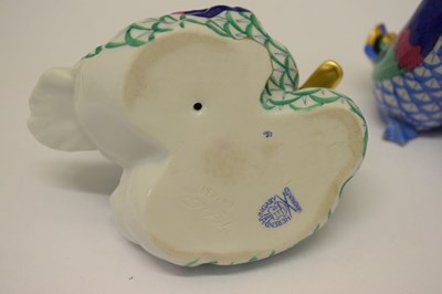 Lot 365 - Herend, Hungary - Two porcelain pairs of ducks