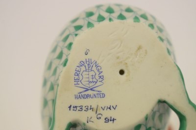 Lot 366 - Herend, Hungary - Porcelain model of a Kiwi with egg