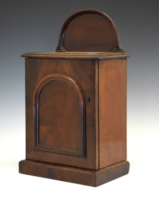 Lot 582 - Victorian mahogany 'apprentice piece' pedestal cabinet