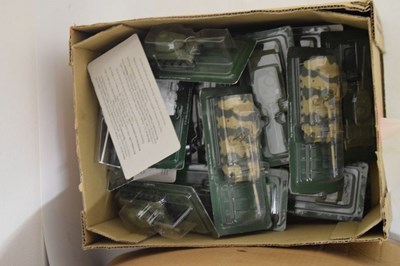Lot 359 - Large group of EAC/Eaglemoss diecast model military themed vehicles