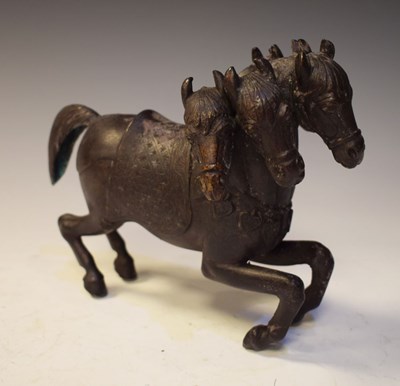 Lot 301 - Cast five-headed horse