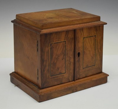 Lot 207 - Victorian inlaid walnut table-top cabinet