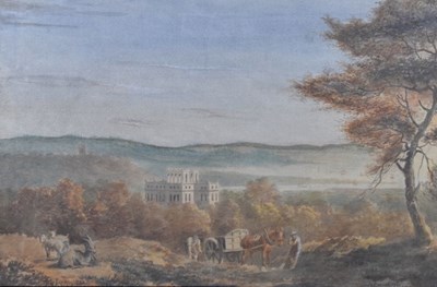 Lot 545 - Nicholas Pocock (1740-1821) - Aquatint - Kingsweston, framed and glazed