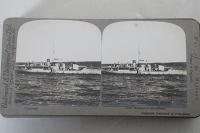 Lot 202 - Quantity of stereoscopic cards to include Underwood & Underwood 'War of the Nations'