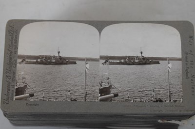 Lot 202 - Quantity of stereoscopic cards to include Underwood & Underwood 'War of the Nations'
