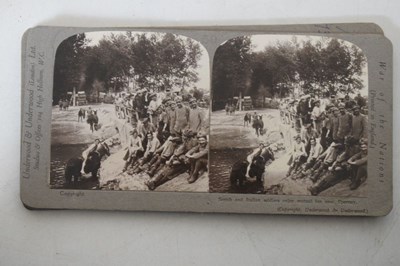 Lot 202 - Quantity of stereoscopic cards to include Underwood & Underwood 'War of the Nations'