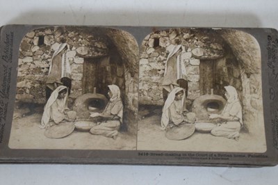 Lot 231 - Quantity of stereoscopic cards with viewer