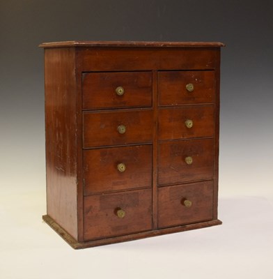 Lot 208 - Late Victorian collector's mahogany table-top cabinet